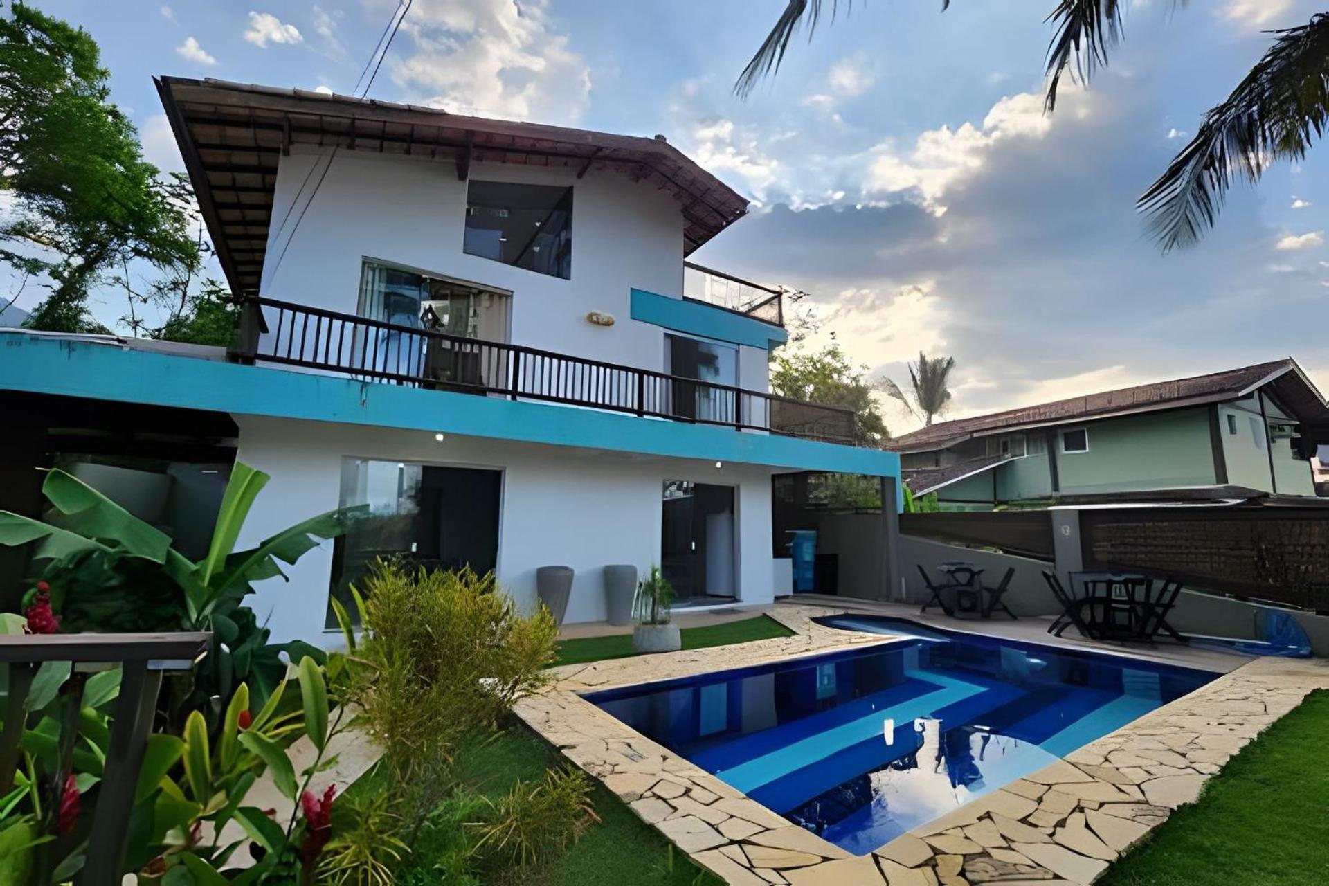 Bela Casa De 4 Suites Com Piscina E Vista - Curral Ilhabela Kültér fotó