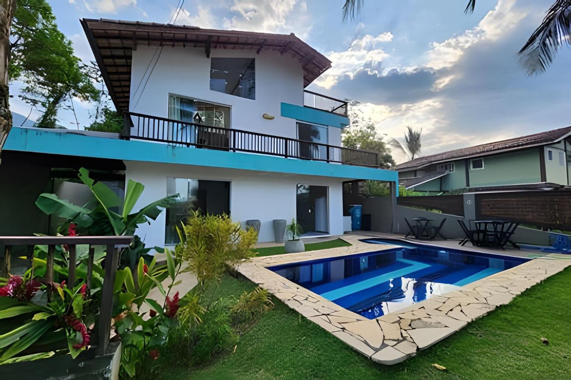 Bela Casa De 4 Suites Com Piscina E Vista - Curral Ilhabela Kültér fotó